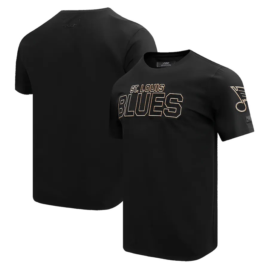 Men's St. Louis Blues Pro Standard Black Wordmark T-Shirt - Jersey