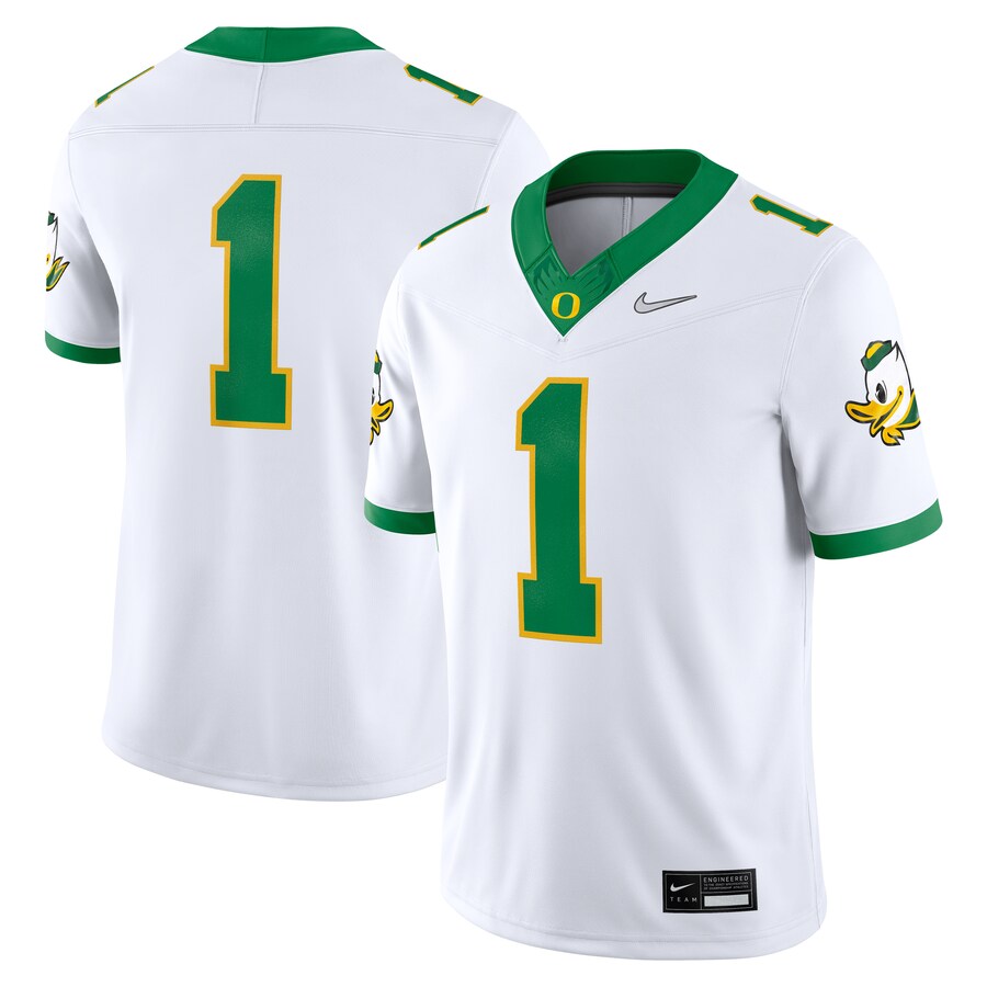 Men's Nike White Oregon Ducks Alternate Game Jersey - Jersey