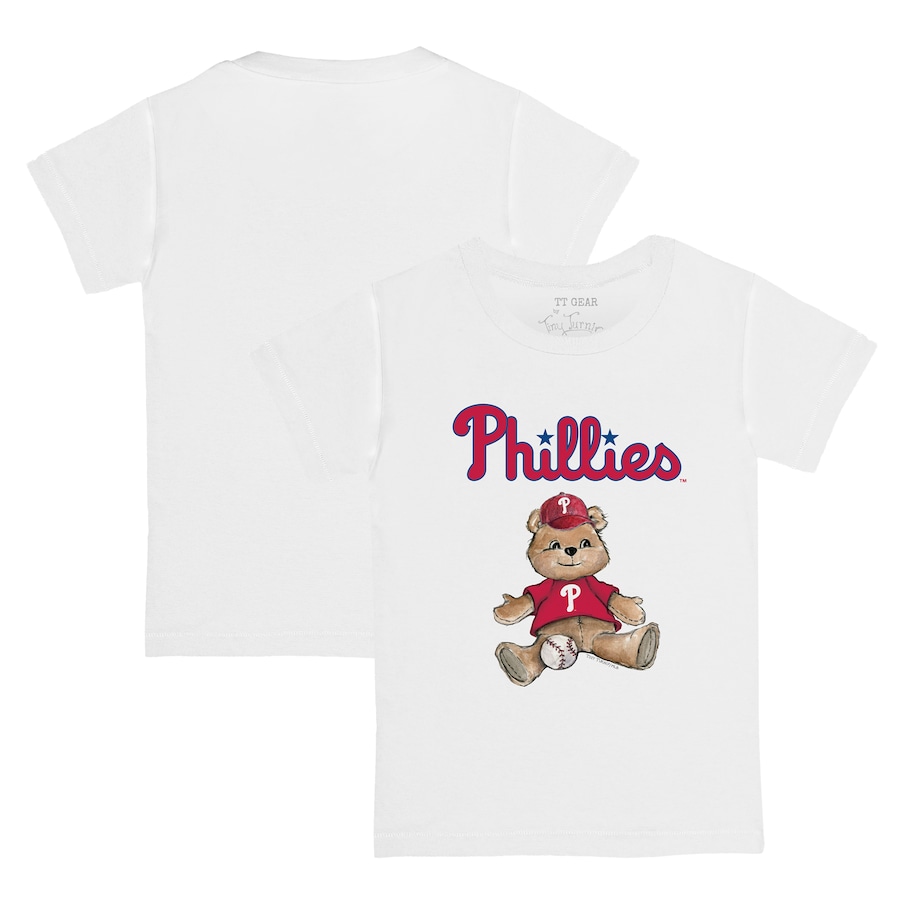 Youth Philadelphia Phillies Tiny Turnip White Teddy Boy T-Shirt - Jersey