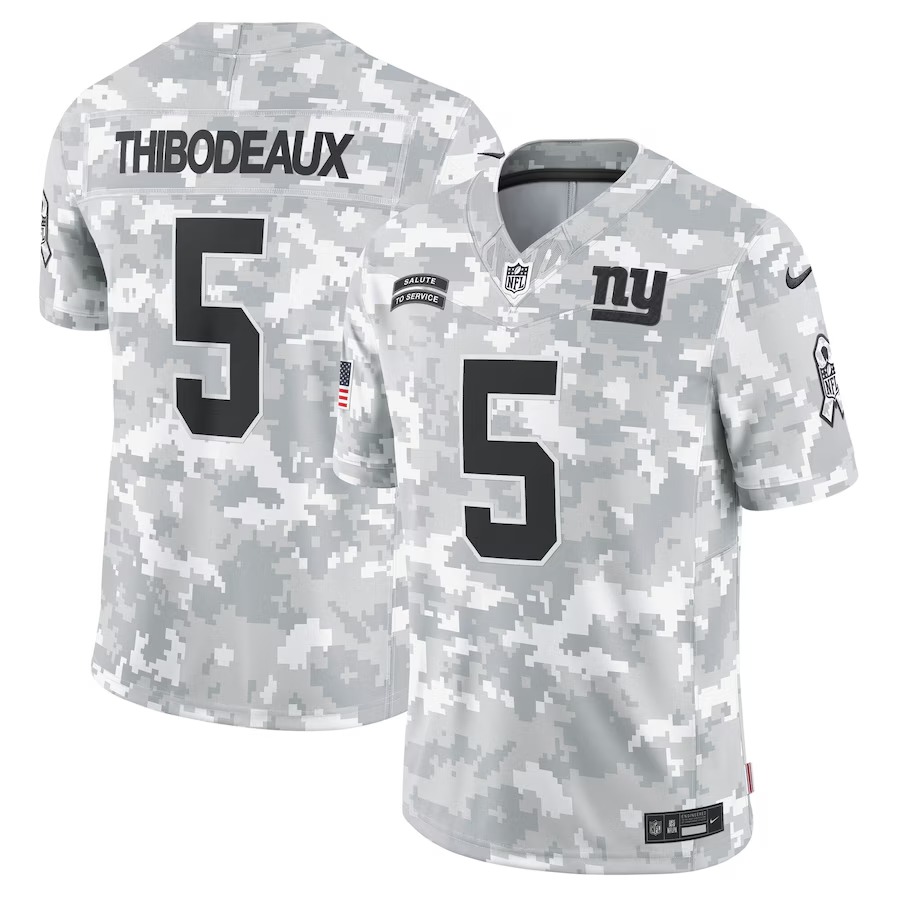 Men's New York Giants Kayvon Thibodeaux Nike Arctic Camo 2024 Salute to Service Limited Jersey - Jersey