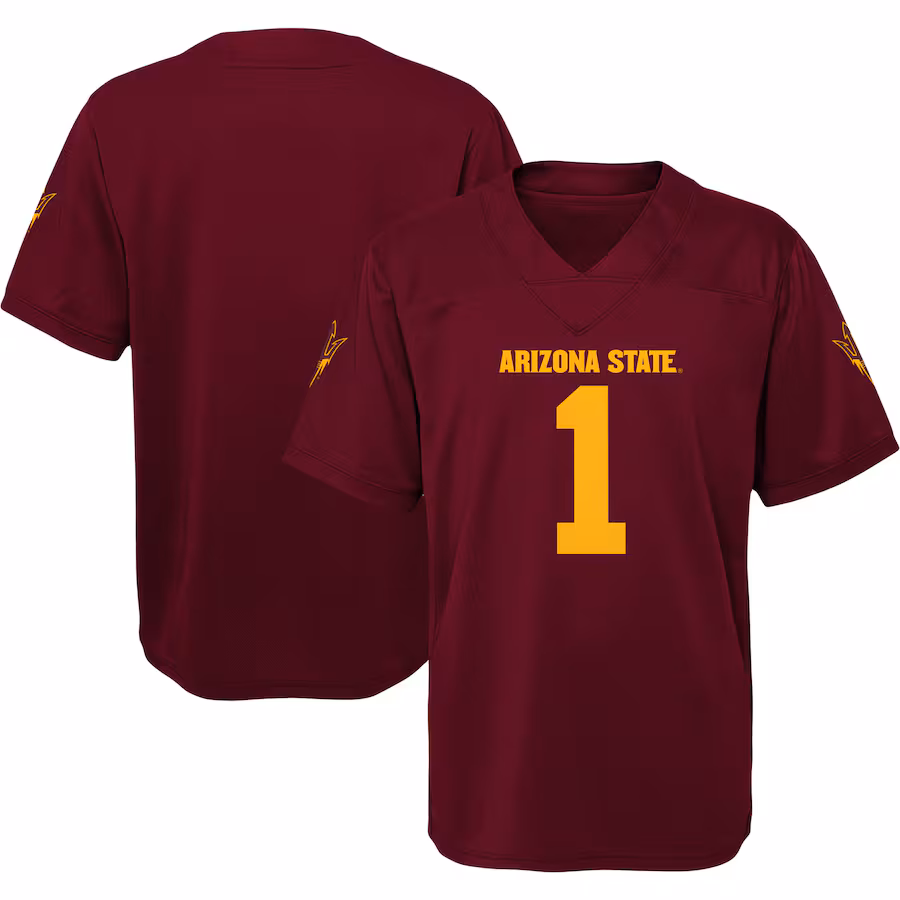 #1 Arizona State Sun Devils Youth Jersey - Maroon - Jersey