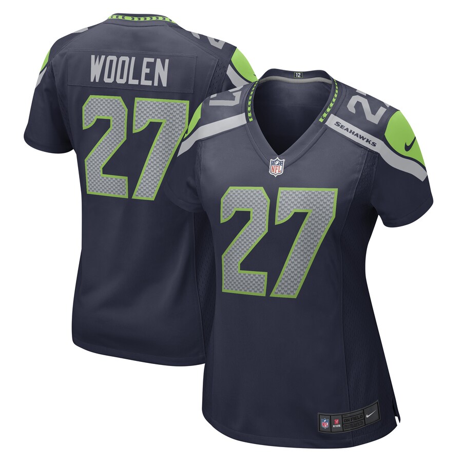 Women's Seattle Seahawks Tariq Woolen Nike College Navy Game Player Jersey - Jersey