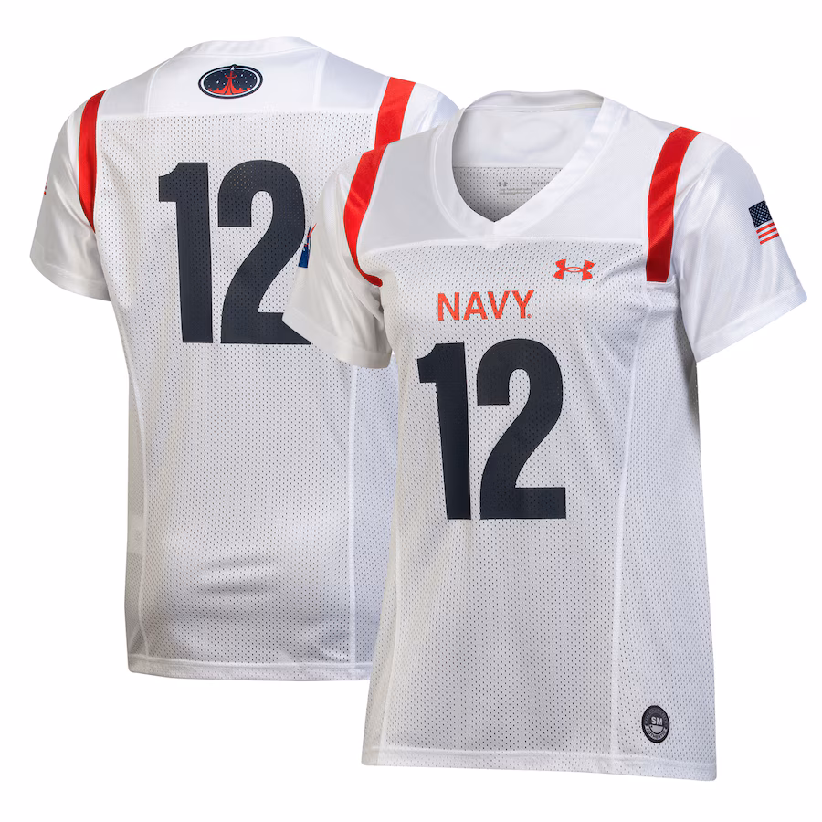 Navy Midshipmen Under Armour Women's 2022 Special Games Replica Jersey - White - Jersey