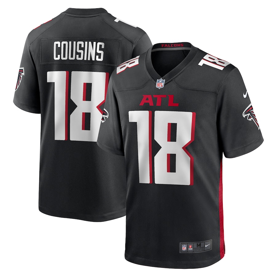 Youth Atlanta Falcons Kirk Cousins Nike Black Game Player Jersey - Jersey