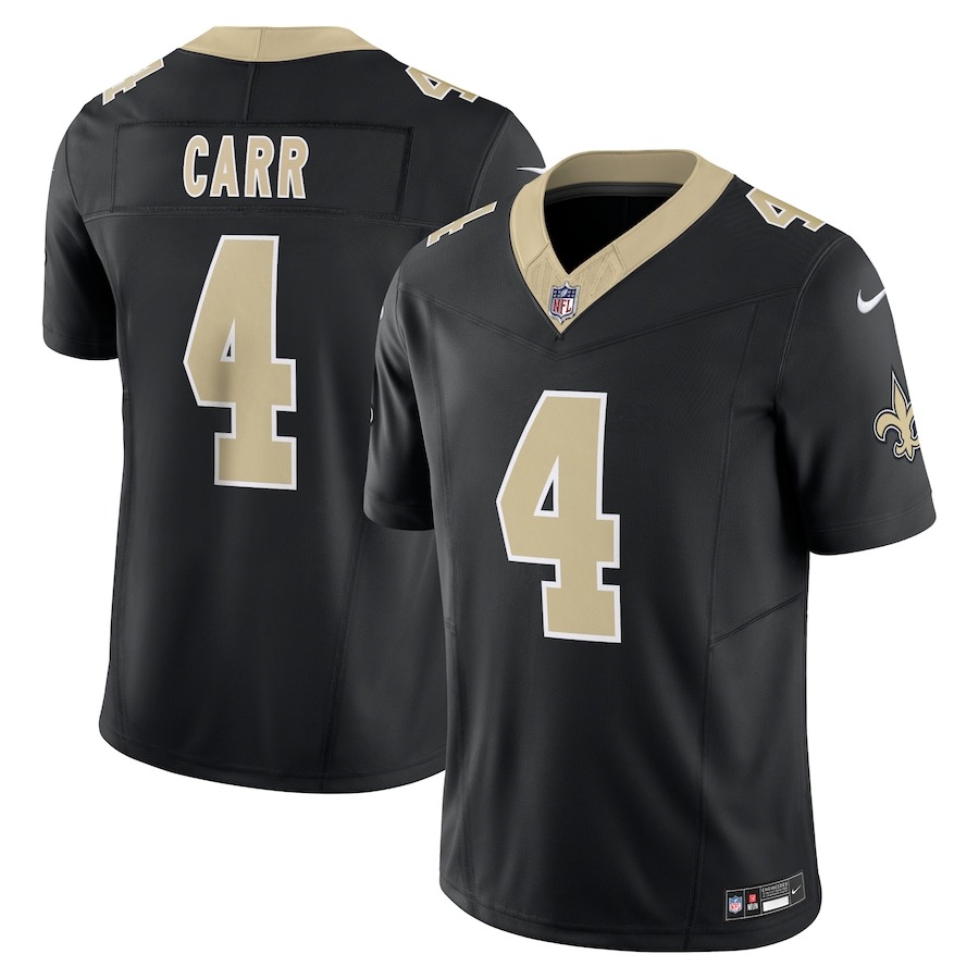 Men's New Orleans Saints Derek Carr Nike Black Vapor F.U.S.E. Limited Jersey - Jersey