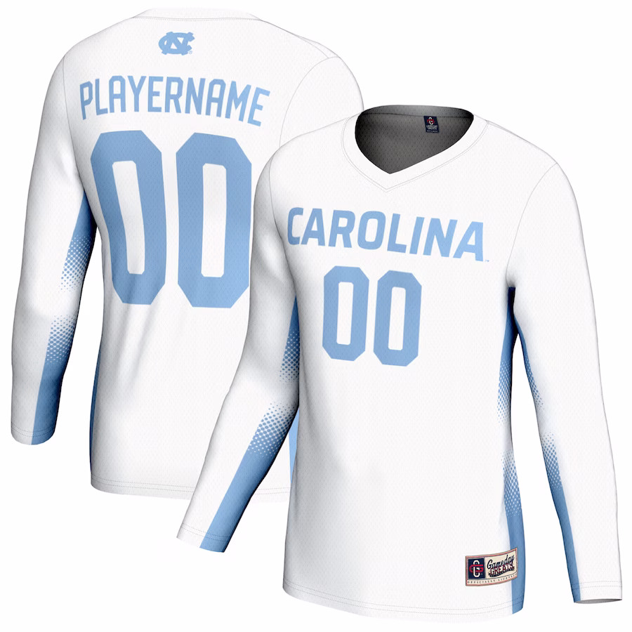 North Carolina Tar Heels GameDay Greats Unisex NIL Pick-A-Player Lightweight Women's Volleyball Jersey - White - Jersey