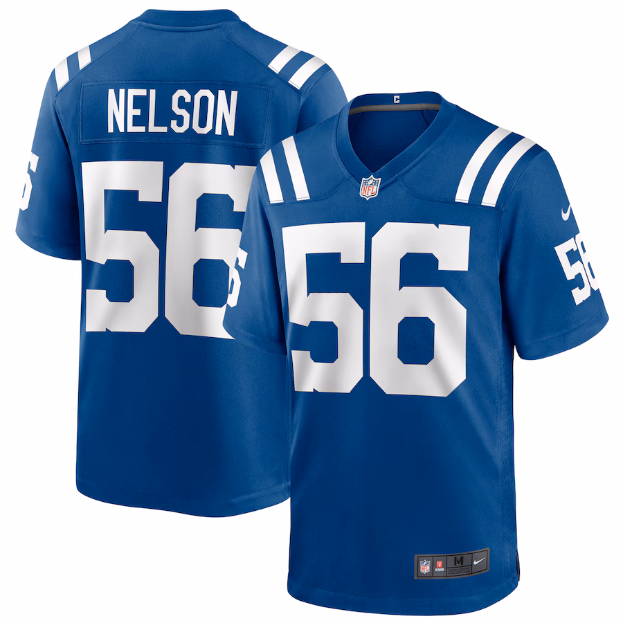 Men's Indianapolis Colts Quenton Nelson Nike Royal Player Game Jersey - Jersey