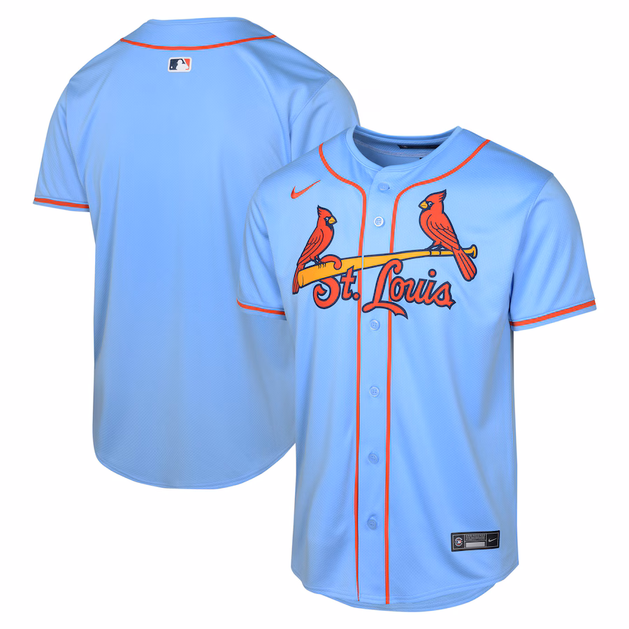 Youth St. Louis Cardinals NikeLight Blue Alternate Limited Jersey - Jersey