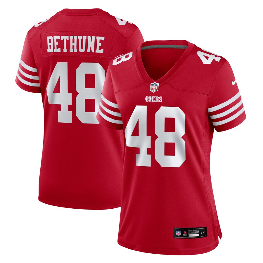 Women's San Francisco 49ers Tatum Bethune Nike Scarlet Game Jersey - Jersey
