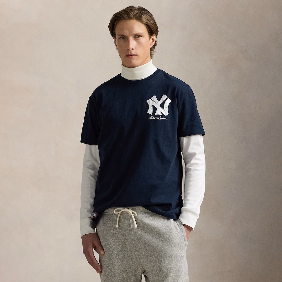 Yankees Polo Ralph Lauren Navy Jersey T-Shirt - Jersey