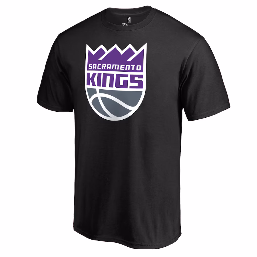 Men's Sacramento Kings Black Primary Logo T-Shirt - Jersey