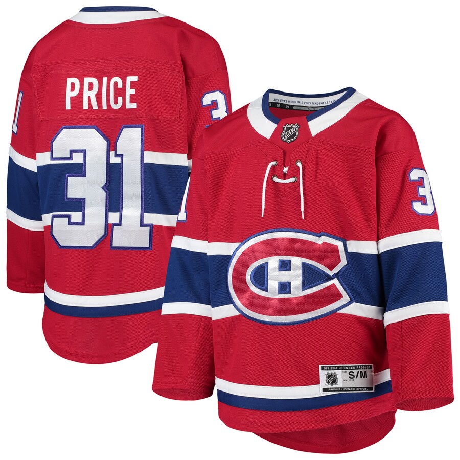 Youth Montreal Canadiens Carey Price Red Premier Player Jersey - Jersey