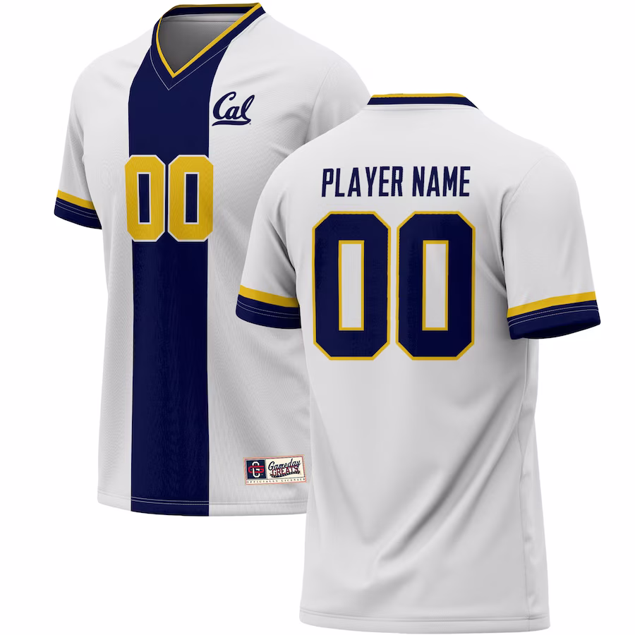 Cal Bears GameDay Greats NIL Pick-A-Player Lightweight Soccer Jersey - White - Jersey
