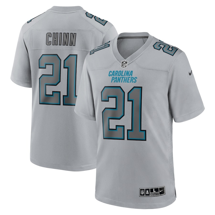 Men's Carolina Panthers Jeremy Chinn Nike Gray Atmosphere Fashion Game Jersey - Jersey