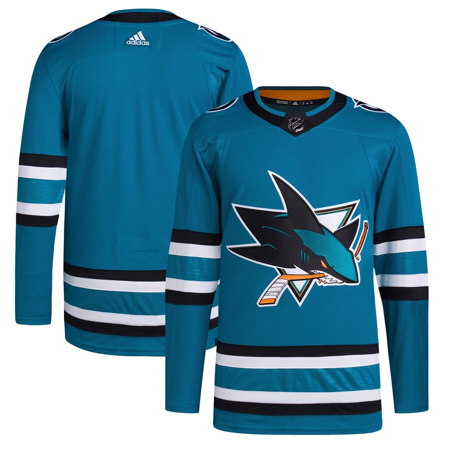Men's San Jose Sharks adidas Teal Home Primegreen Authentic Pro Jersey - Jersey