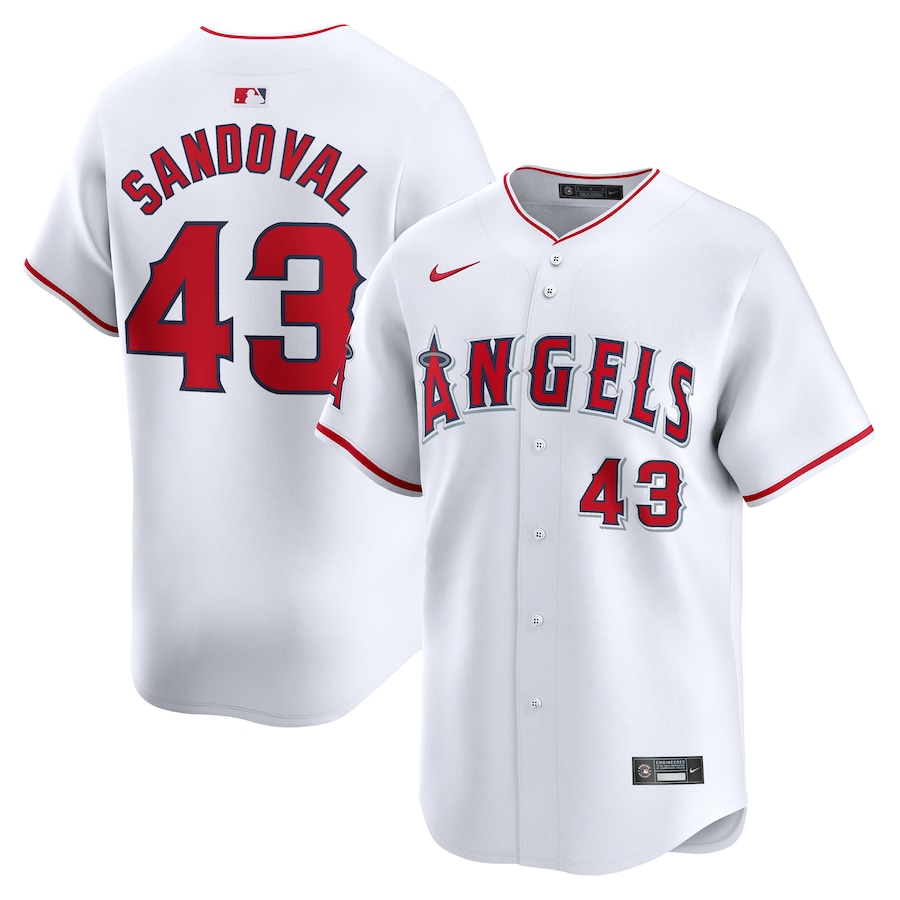 Men's Los Angeles Angels Patrick Sandoval Nike White Home Limited Player Jersey - Jersey