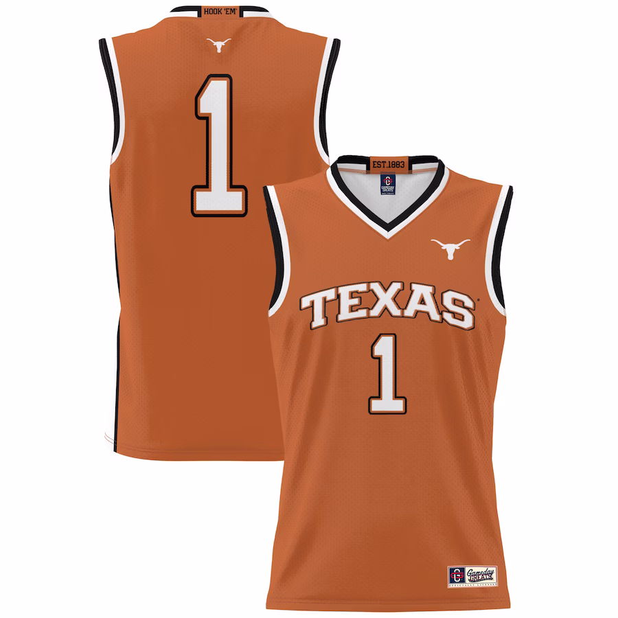 #1 Texas Longhorns GameDay Greats Lightweight Collegiate Basketball Jersey - Texas Orange - Jersey