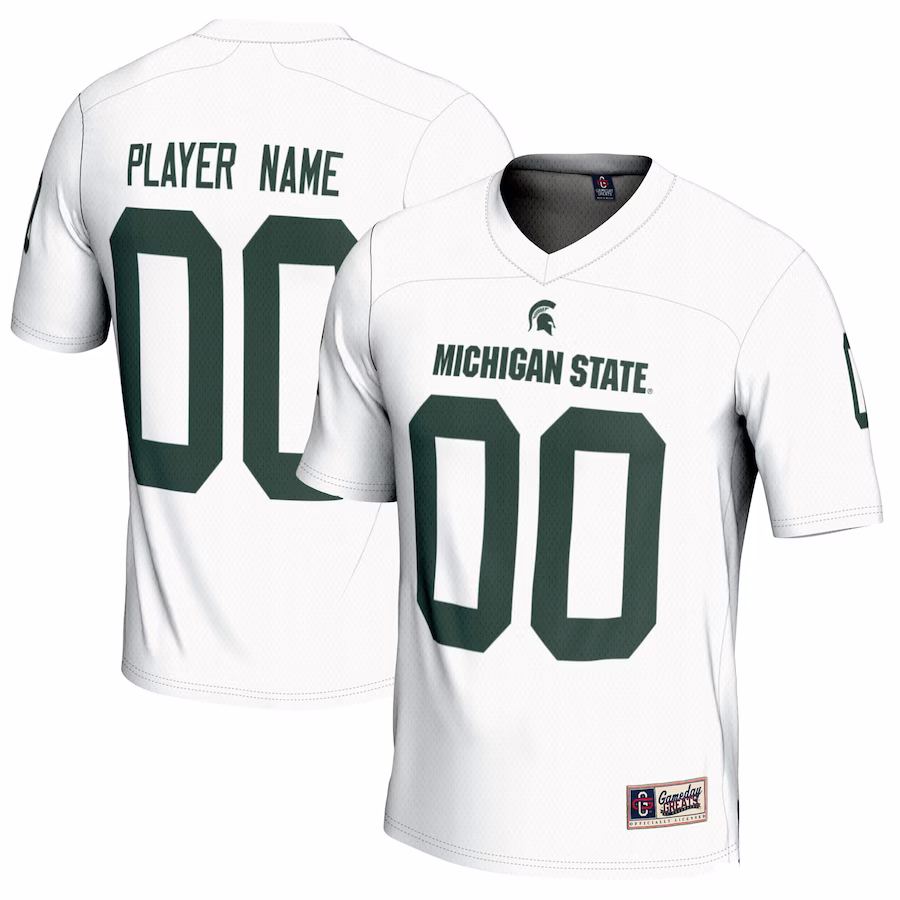 Michigan State Spartans GameDay Greats Youth NIL Pick-A-Player Football Jersey - White - Jersey