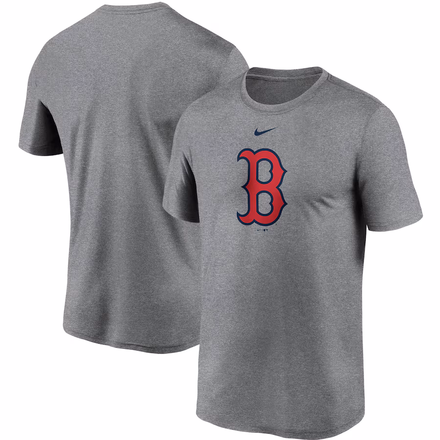 Men's Boston Red Sox Nike Gray Large Logo Legend Performance T-Shirt - Jersey
