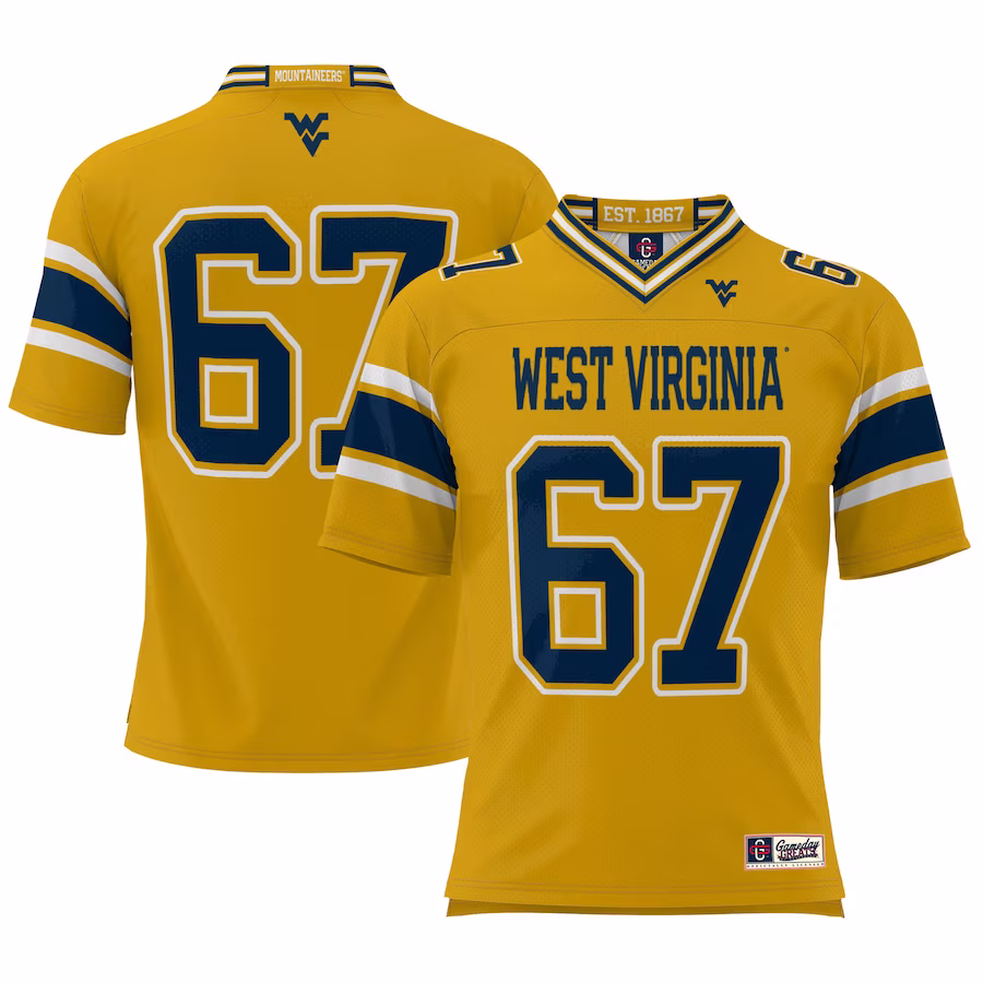 #1 West Virginia Mountaineers GameDay Greats Football Jersey - Cardinal - Jersey