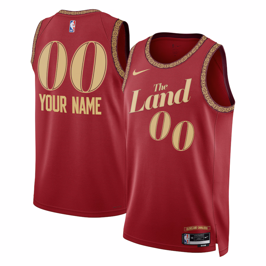 Unisex Cleveland Cavaliers  Nike Wine 2023/24 Custom Swingman Jersey - City Edition - Jersey