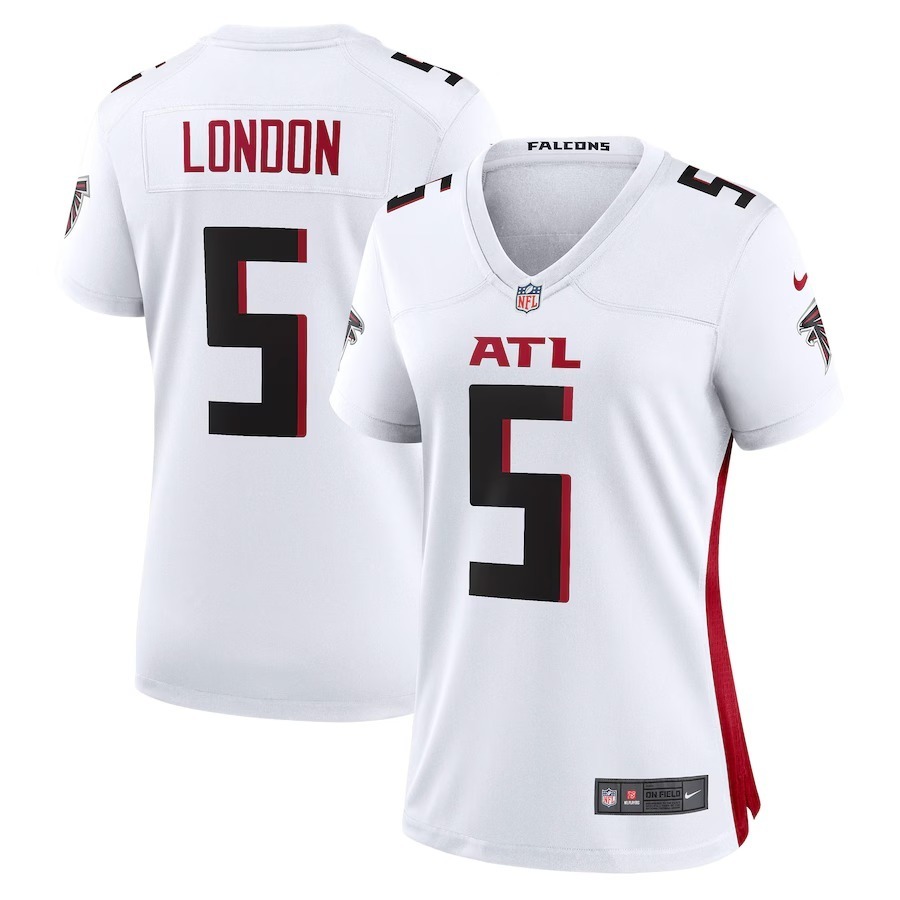 Women's Atlanta Falcons Drake London Nike White Away Game Player Jersey - Jersey