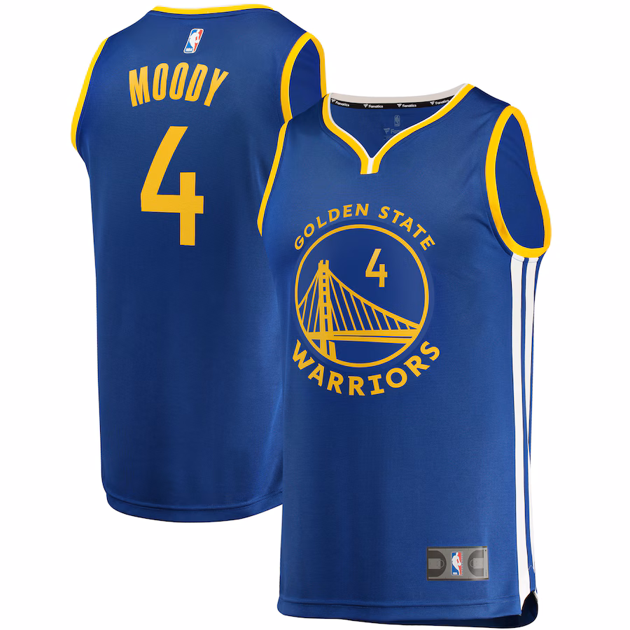 Men's Golden State Warriors Moses Moody Fanatics Royal Fast Break Replica Jersey - Icon Edition - Jersey