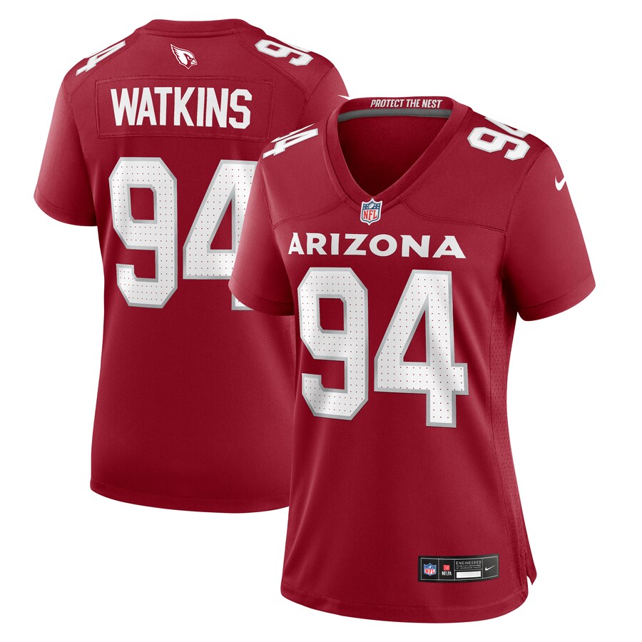 Women's Arizona Cardinals Carlos Watkins Nike Cardinal Game Player Jersey - Jersey