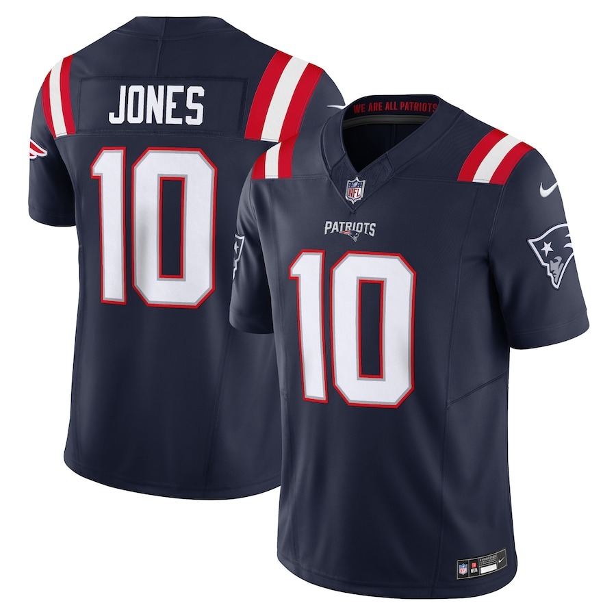 Men's New England Patriots Mac Jones Nike Navy Vapor F.U.S.E. Limited Jersey - Jersey