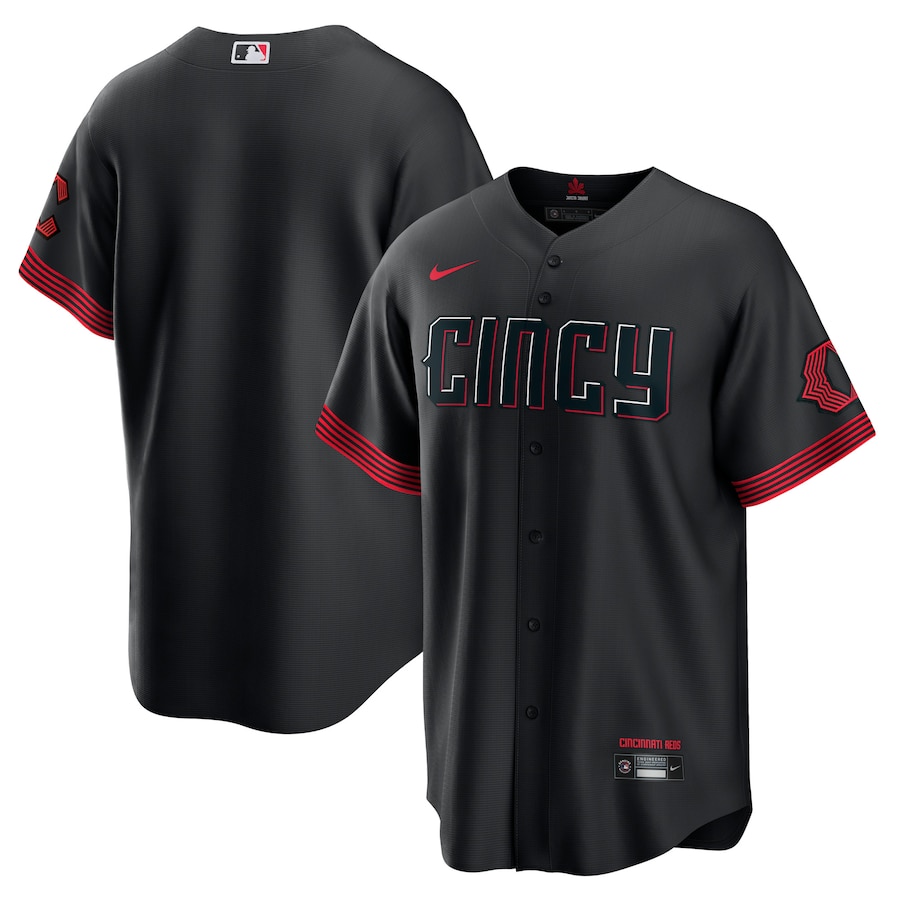 Men's Cincinnati Reds  Nike Black City Connect Replica Jersey - Jersey