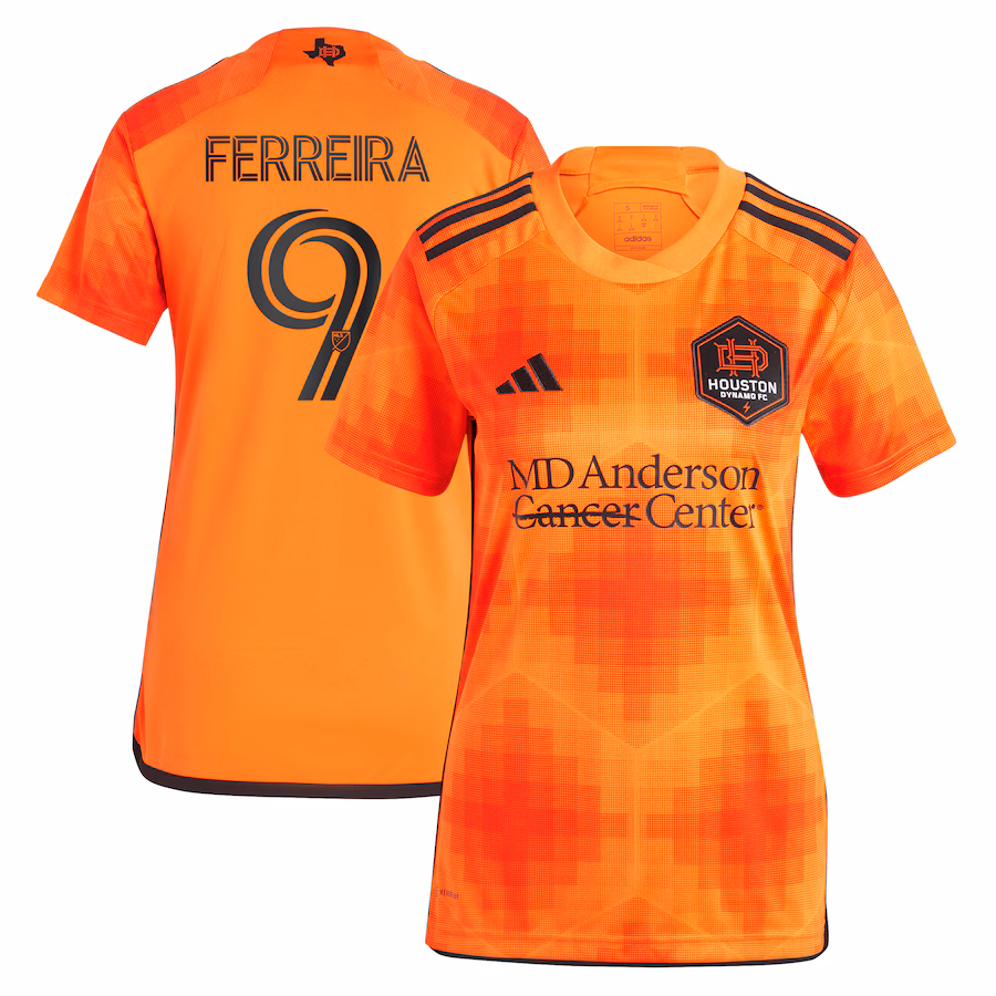 Women's Houston Dynamo FC Sebastián Ferreira adidas Orange 2023 El Sol Replica Jersey - Jersey