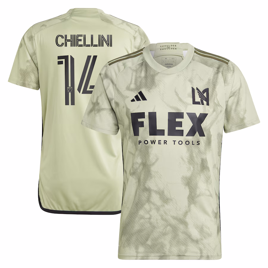 Men's LAFC Giorgio Chiellini adidas Green 2023 Smokescreen Replica Player Jersey - Jersey