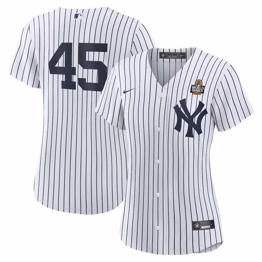Women's New York Yankees Gerrit Cole Nike White 2024 World Series Home Replica Player Jersey - Jersey
