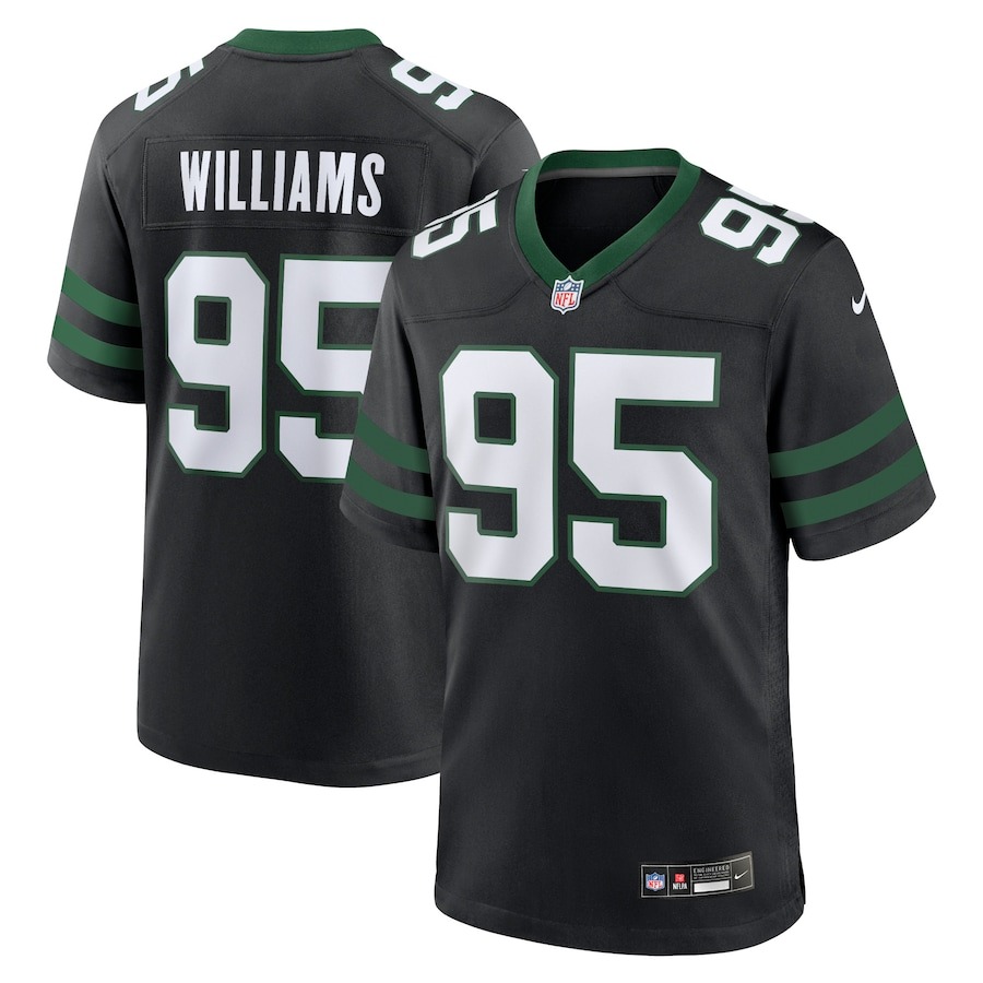Men's New York Jets Quinnen Williams Nike Legacy Black Alternate Game Jersey - Jersey