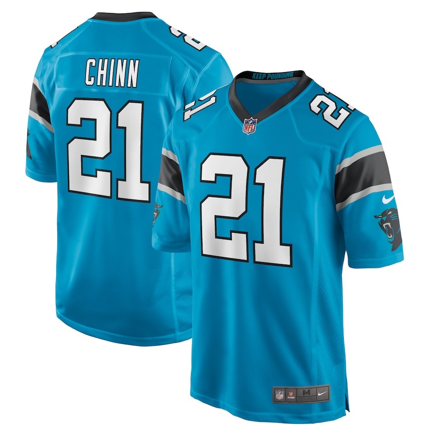 Men's Carolina Panthers Jeremy Chinn Nike Blue Game Jersey - Jersey