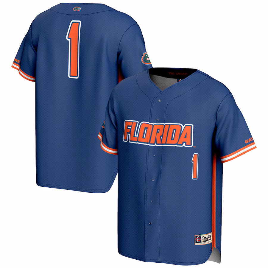 Unisex GameDay Greats #1 Royal Florida Gators Lightweight Baseball Jersey - Jersey