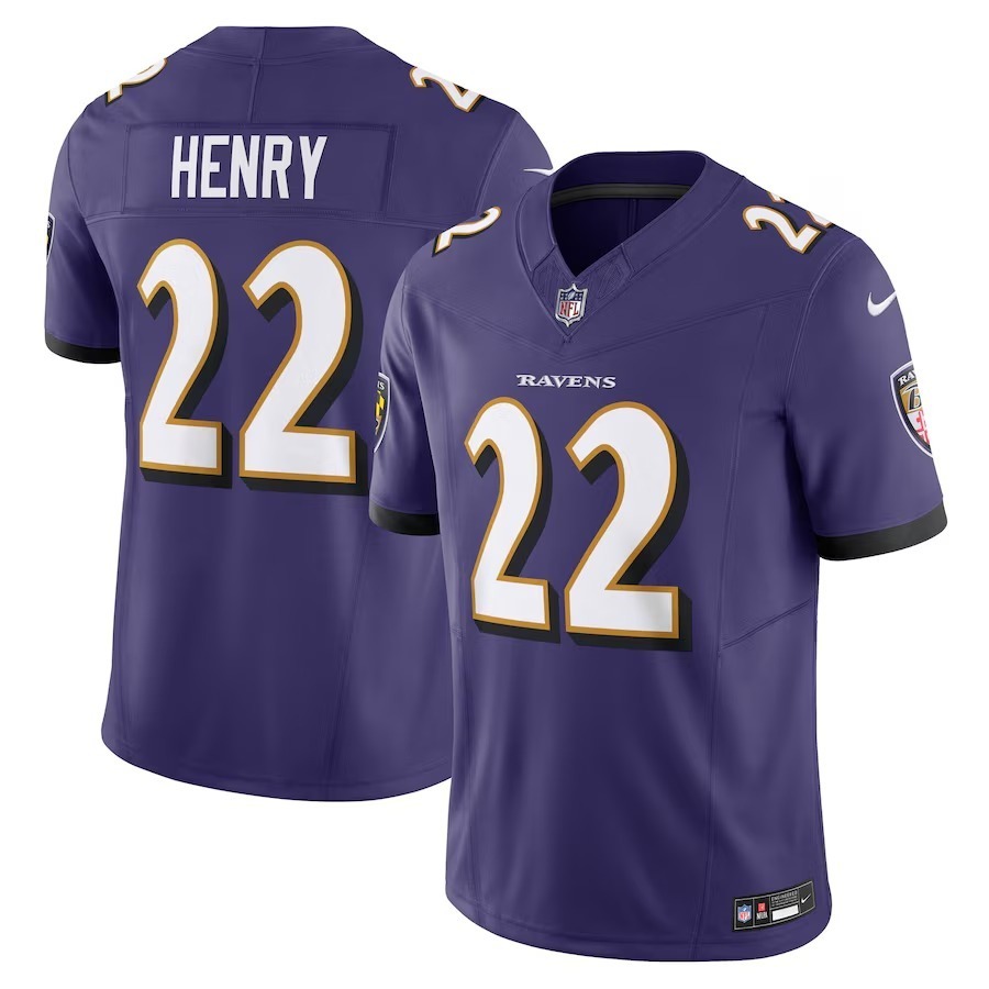 Men's Baltimore Ravens Derrick Henry Nike Purple Vapor F.U.S.E. Limited Jersey - Jersey