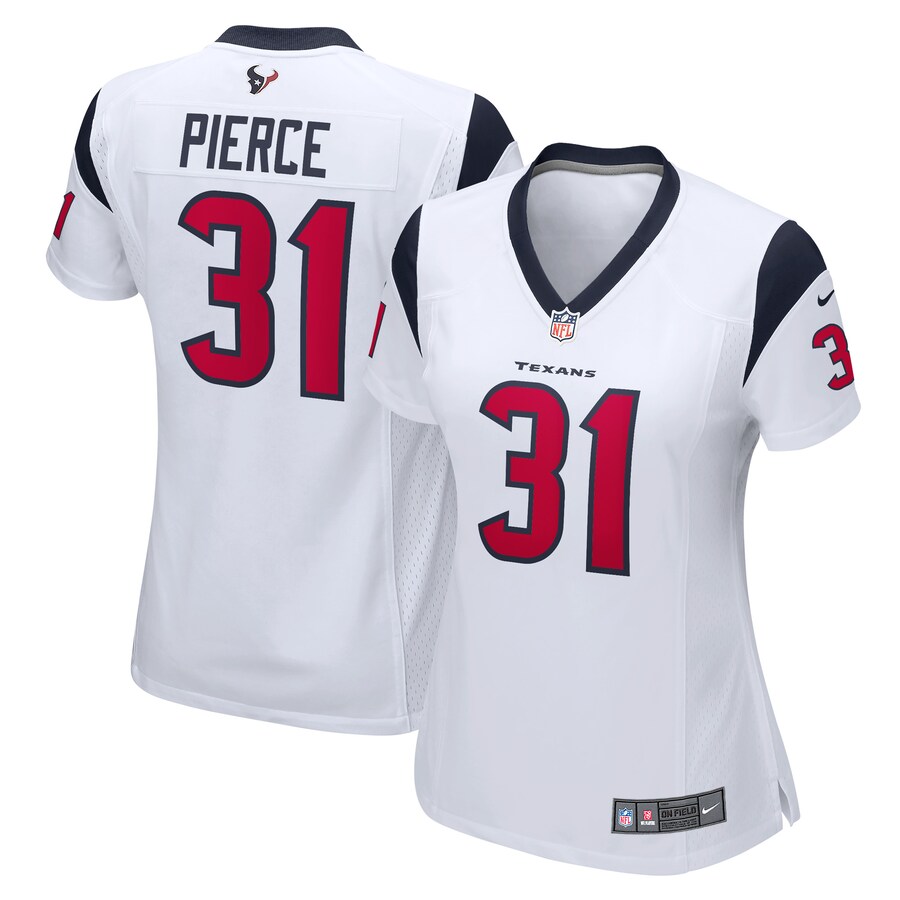 Women's Houston Texans Dameon Pierce Nike White Game Player Jersey - Jersey