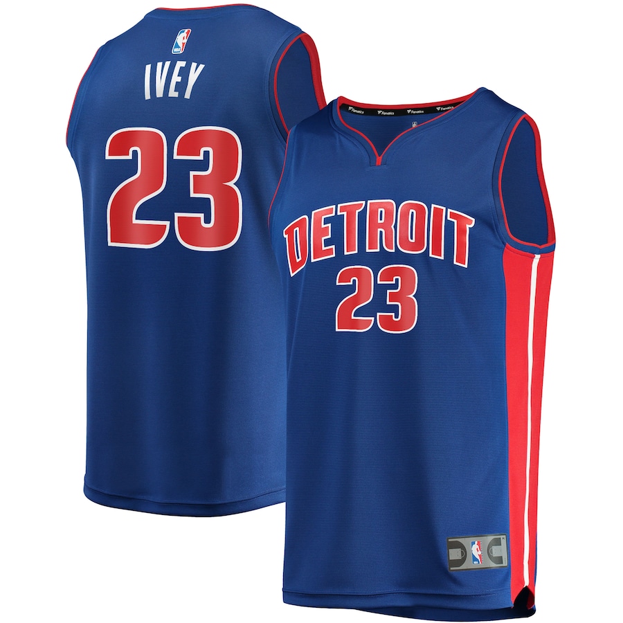 Men's Detroit Pistons Jaden Ivey Fanatics Blue Fast Break Replica Player Jersey - Icon Edition - Jersey