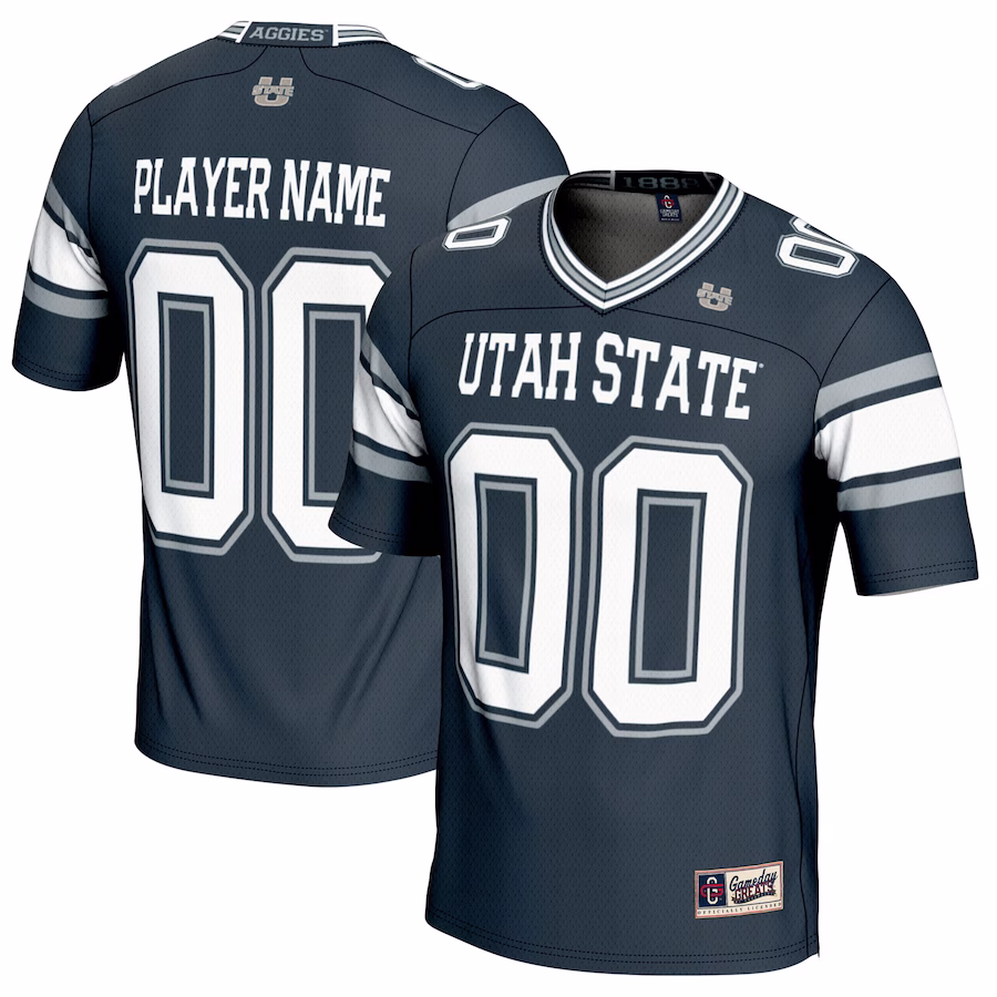 Utah State Aggies GameDay Greats Youth NIL Pick-A-Player Football Jersey - Navy - Jersey