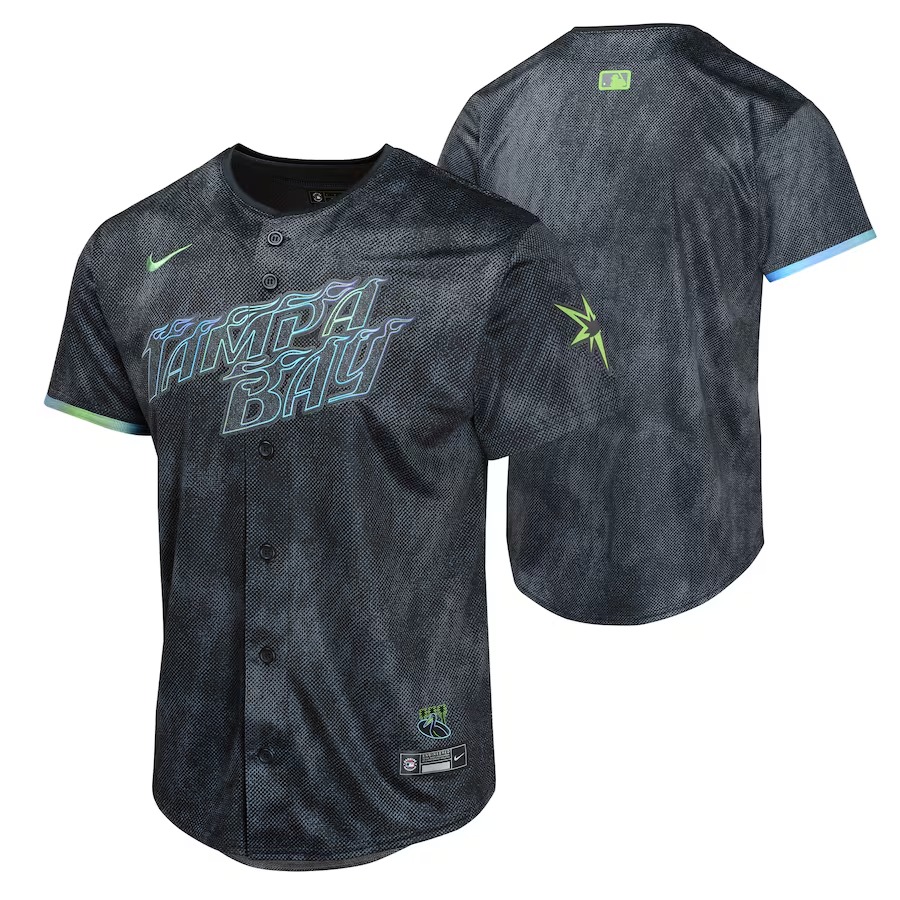 Youth Tampa Bay Rays Nike Black 2024 City Connect Limited Jersey - Jersey