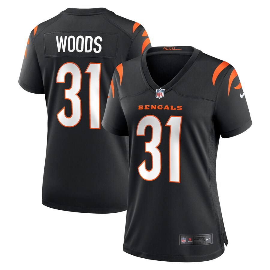 Women's Cincinnati Bengals Ickey Woods Nike Black Retired Player Game Jersey - Jersey