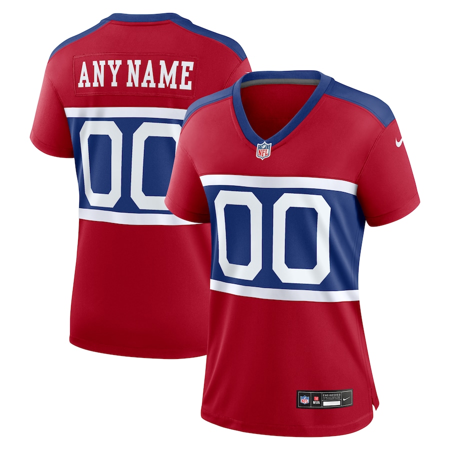Women's New York Giants  Nike Century Red Alternate Game Custom Jersey - Jersey