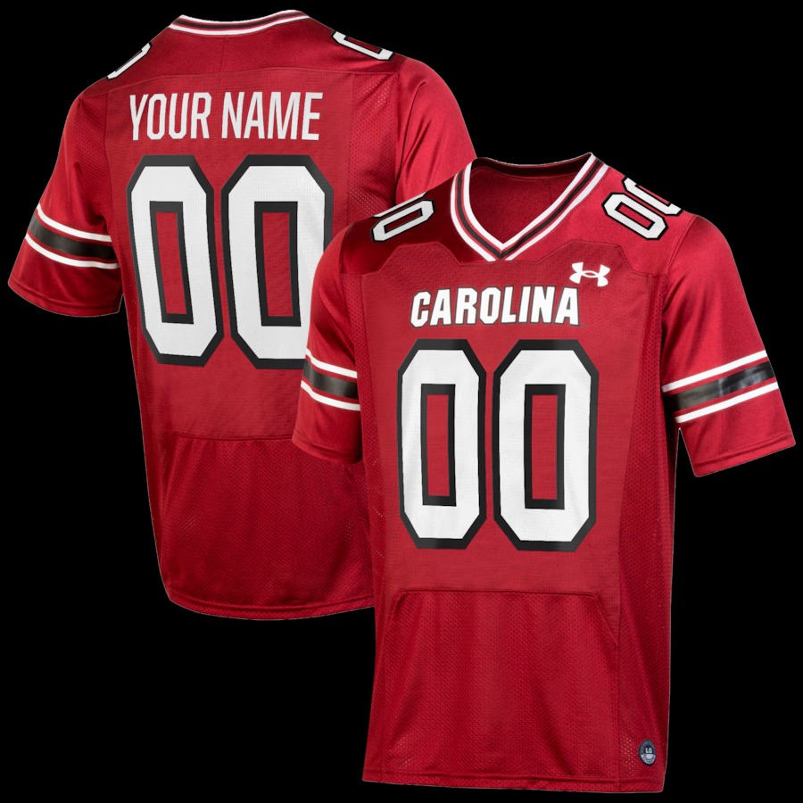 South Carolina Gamecocks Under Armour Custom Replica Football Jersey - Garnet - Jersey