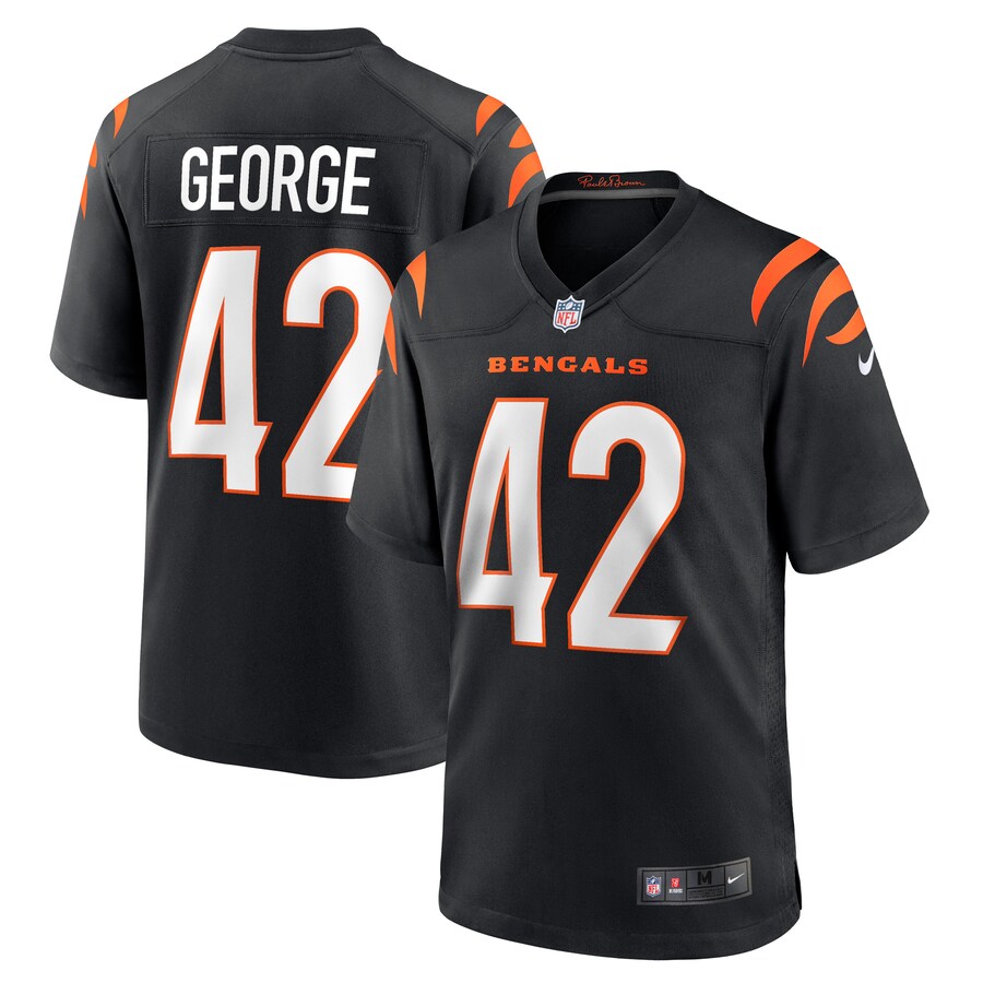 Men's Cincinnati Bengals Allan George Nike Black Game Player Jersey - Jersey