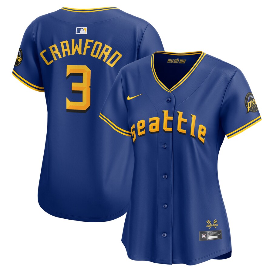 Women's Seattle Mariners J.P. Crawford Nike Royal City Connect Limited Player Jersey - Jersey