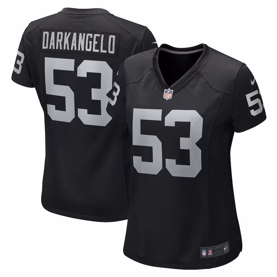 Women's Las Vegas Raiders Isaac Darkangelo Nike  Black Team Game Jersey - Jersey