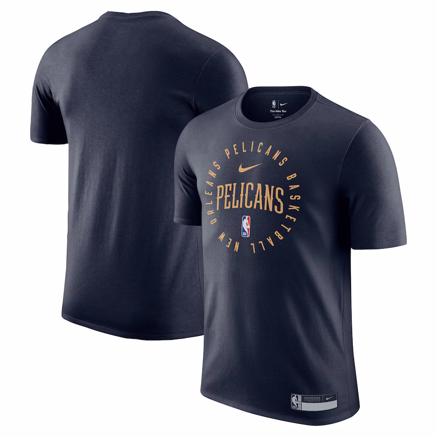 Men's New Orleans Pelicans Nike Navy 2024/25 Legend On-Court Practice Performance T-Shirt - Jersey
