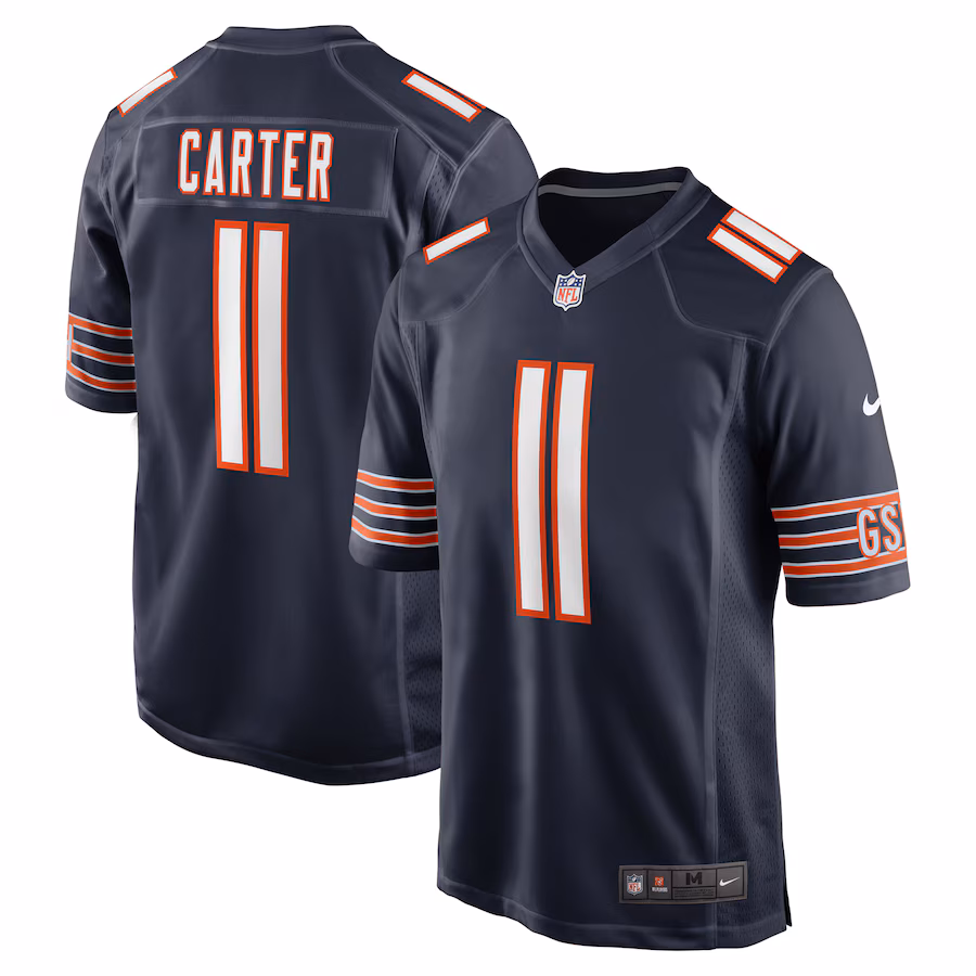 Men's Chicago Bears DeAndre Carter Nike Navy Game Jersey - Jersey