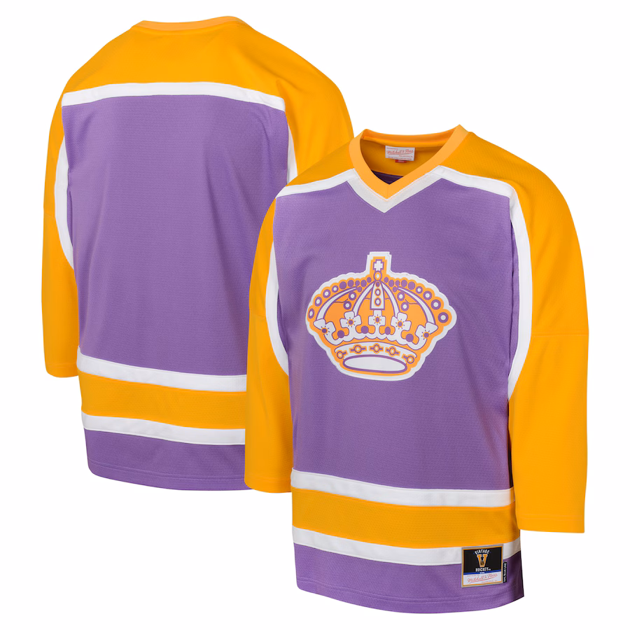 Youth Los Angeles Kings Mitchell & Ness Purple 1980 Blue Line Jersey - Jersey